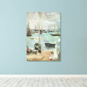 西カウズ、ワイト島by Berthe Morisot キャンバスプリント (インサイチュ (ウッドフロア))