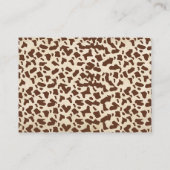 西カウボーイおむつラッフルベビーシャワー エンクロージャーカード (裏面)