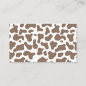 西カウボーイおむつラッフルロデオ赤ちゃんシャワー エンクロージャーカード (裏面)