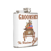 西カウボーイの結婚フラスコの行商人のプレゼント フラスク (右)