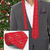 西カウボーイはジングルをずっと赤く振る ネクタイ