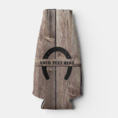 西カウボーイウェザードバーンウッドホースシュー ボトルクーラー (正面)