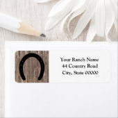 西カウボーイウェザードバーンウッドホースシュー ラベル (インサイチュ)