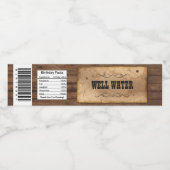 西カウボーイウォーターボトルラベル ペットボトルラベル (シングルラベル)