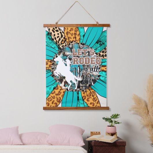 西カウボーイウォールアート 吊り下げ型タペストリー (寝室)