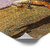 西カウボーイオンパロミノホース ポスター (角)