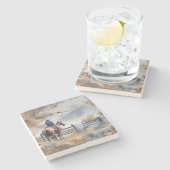 西カウボーイオンホース ストーンコースター (横)