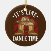 西カウボーイカウボーイブーツダンスシューズそれがライン セラミックオーナメント (正面)