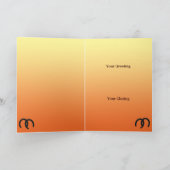 西カウボーイカスタムグリーティングカード カード (内部)