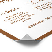 西カウボーイカップルのシグネチャードリンクのバー ポスター (角)