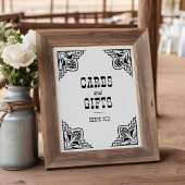 西カウボーイカントリーウェディングカードギフトサイン ポスター