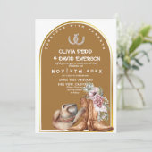 西カウボーイカントリー素朴フローラ結婚ズ 招待状 (スタンド正面)