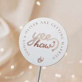 西カウボーイカントリー素朴結婚ズ ラウンドシール