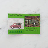 西カウボーイクリスマスカード シーズンカード (内部)