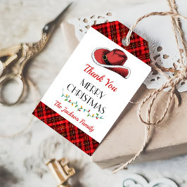 西カウボーイクリスマスハットパーティーありがとう ギフトタグ