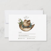 西カウボーイクリスマス結婚ズ 出欠カード (正面)