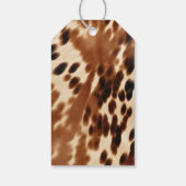 西カウボーイクリームブラウンブラックコウィド ギフトタグ (裏面)