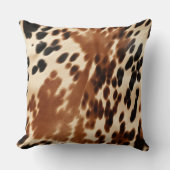 西カウボーイクリームブラウンブラックコウィド クッション (正面)