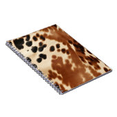 西カウボーイクリームブラウンブラックコウィド ノートブック (右側)