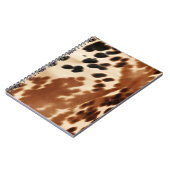 西カウボーイクリームブラウンブラックコウィド ノートブック (左側)