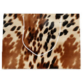 西カウボーイクリームブラウンブラックコウィド ラージペーパーバッグ (正面)