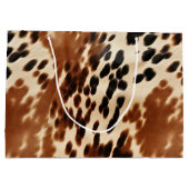 西カウボーイクリームブラウンブラックコウィド ラージペーパーバッグ (裏面)