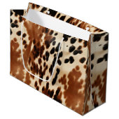 西カウボーイクリームブラウンブラックコウィド ラージペーパーバッグ (正面アングル)