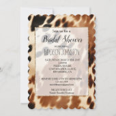 西カウボーイクリームブラウンブラックコウィド 招待状 (正面)