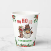 西カウボーイサンタクリスマスパーティー 紙コップ (正面)