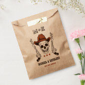 西カウボーイスカルモノグラムボホカントリーウェディング フェイバーバッグ (封をした状態)