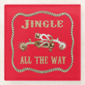 西カウボーイスパージリンズオールウェイズ ガラスコースター (正面)