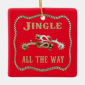 西カウボーイスパージリンズオールウェイズ セラミックオーナメント (正面)