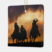 西カウボーイズロープ セラミックオーナメント (左)