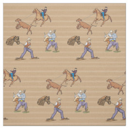 西カウボーイズ馬ローピングステアファブリック ファブリック