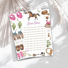 西カウボーイタイムカプセルノートメッセージカード サンキューカード