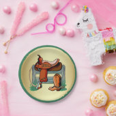 西カウボーイチャンピオンソンサドルブーツ ペーパープレート (パーティー)