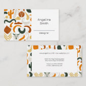 西カウボーイデザートブルスカルボホサボテン 名刺 (正面/裏面)