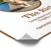 西カウボーイドッグのシグニチャー結婚ドリンクのバー ポスター (角)