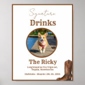 西カウボーイドッグのシグニチャー結婚ドリンクのバー ポスター (正面)