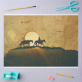 西カウボーイヌードクカップティッシュペーパー 薄葉紙 (クラフト)