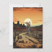 西カウボーイハウディウィーンパーティーハロウィーン 招待状 (裏面)