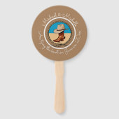 西カウボーイハットとブーツ馬蹄型結婚のファン ハンドファン (正面)