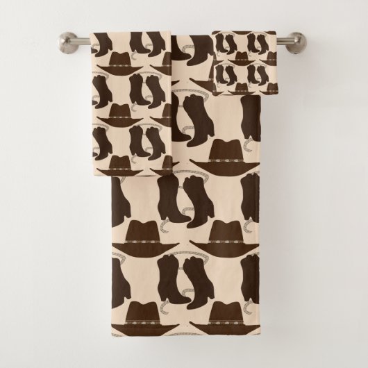 西カウボーイハットとブーツ バスタオルセット (インサイチュ)