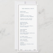 西カウボーイハットウェディングプログラム 招待状 (裏面)