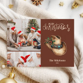 西カウボーイハットクリスマス2写真 シーズンカード