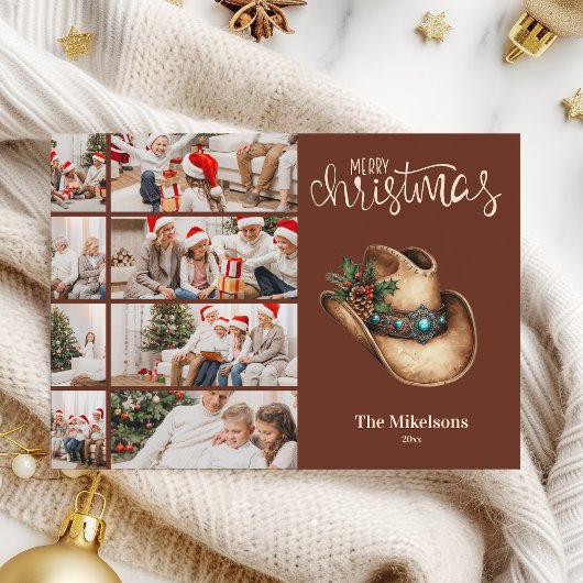 西カウボーイハットクリスマス8写真 シーズンカード