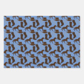 西カウボーイハットブーツホース ラッピングペーパーシート (正面2)