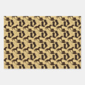 西カウボーイハットブーツホース ラッピングペーパーシート (正面)