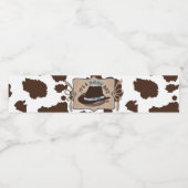 西カウボーイハットベビーシャワー ペットボトルラベル (シングルラベル)