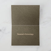 西カウボーイハットランタンフェイクウッド/レザー カード (内部)